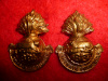 MM236 - 88th Regiment (Victoria Fusiliers) Collar Badge Pair